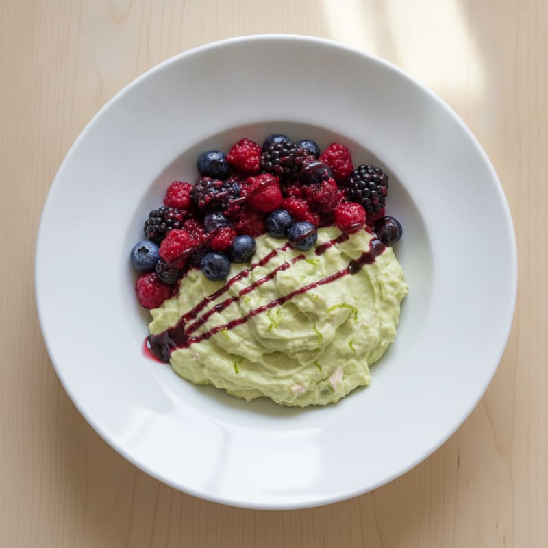 Tuna Protein Mousse with Mixed Berries