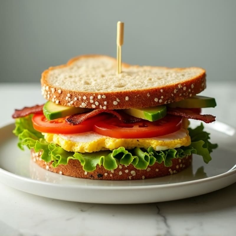Fresh Avocado BLT Sandwich