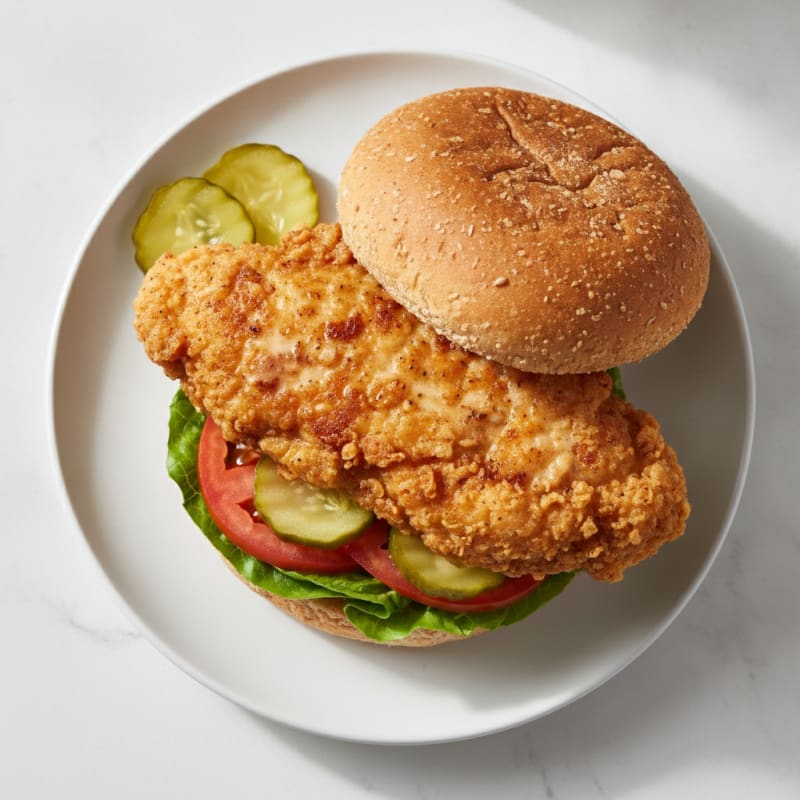 Buttermilk Fried Chicken Sandwich with Pickles