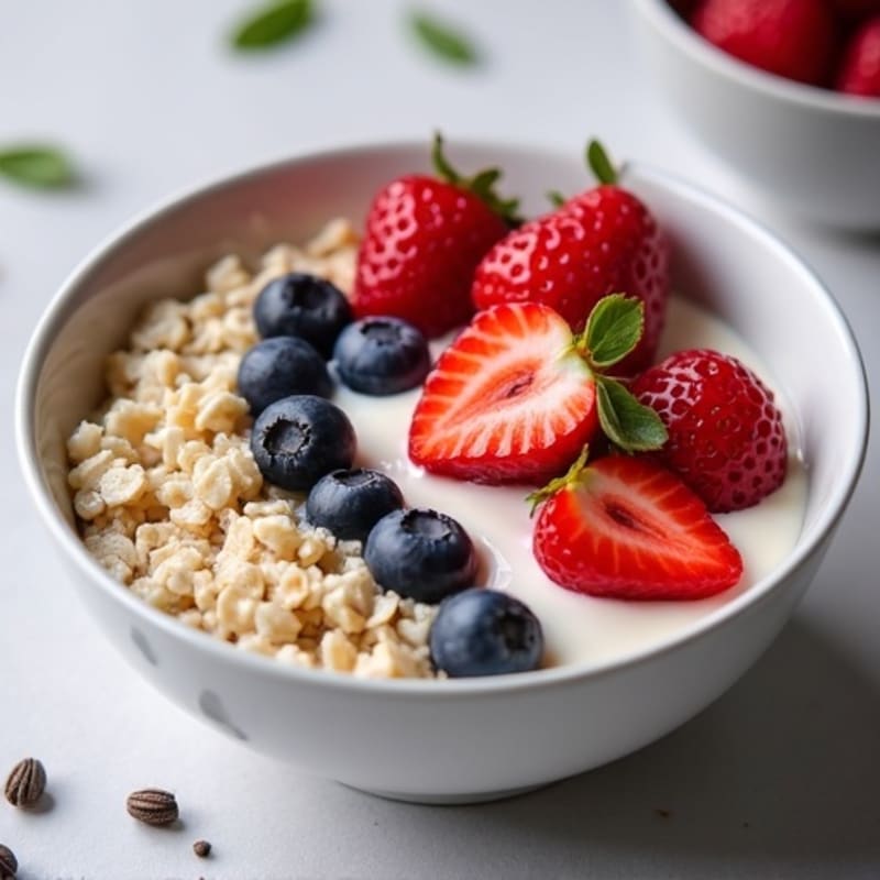 Protein-Packed Vanilla Berry Overnight Oats