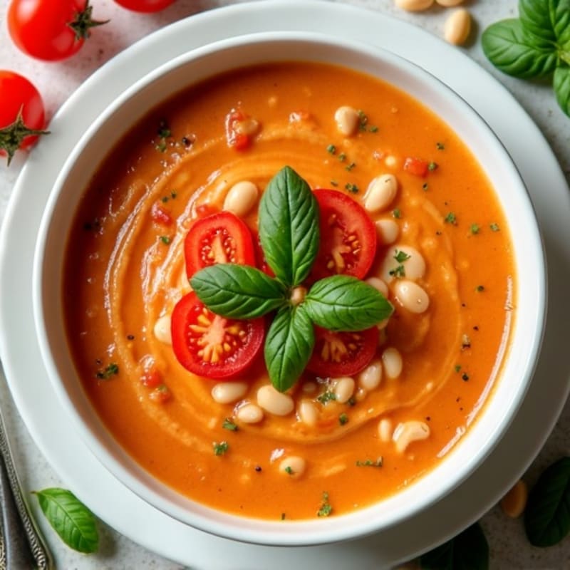 Creamy Fresh Tomato Basil Soup