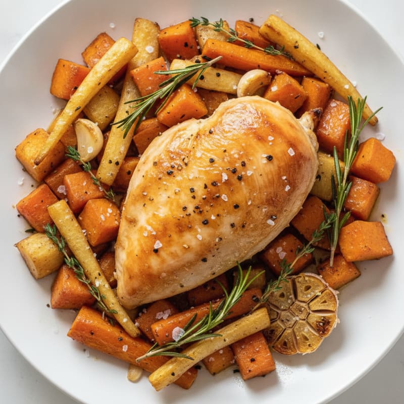 Herb-Roasted Chicken with Root Vegetables