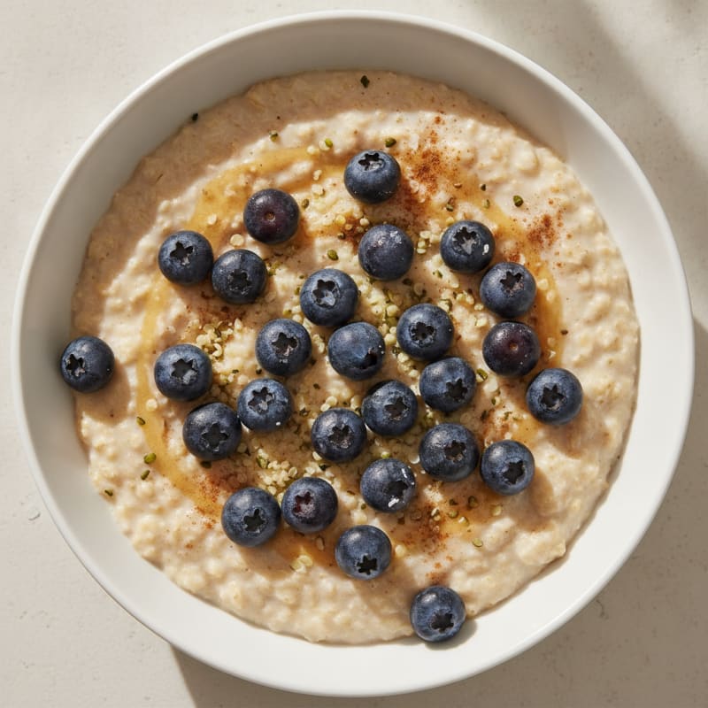 Sprouted Rolled Oats Oatmeal Bowl