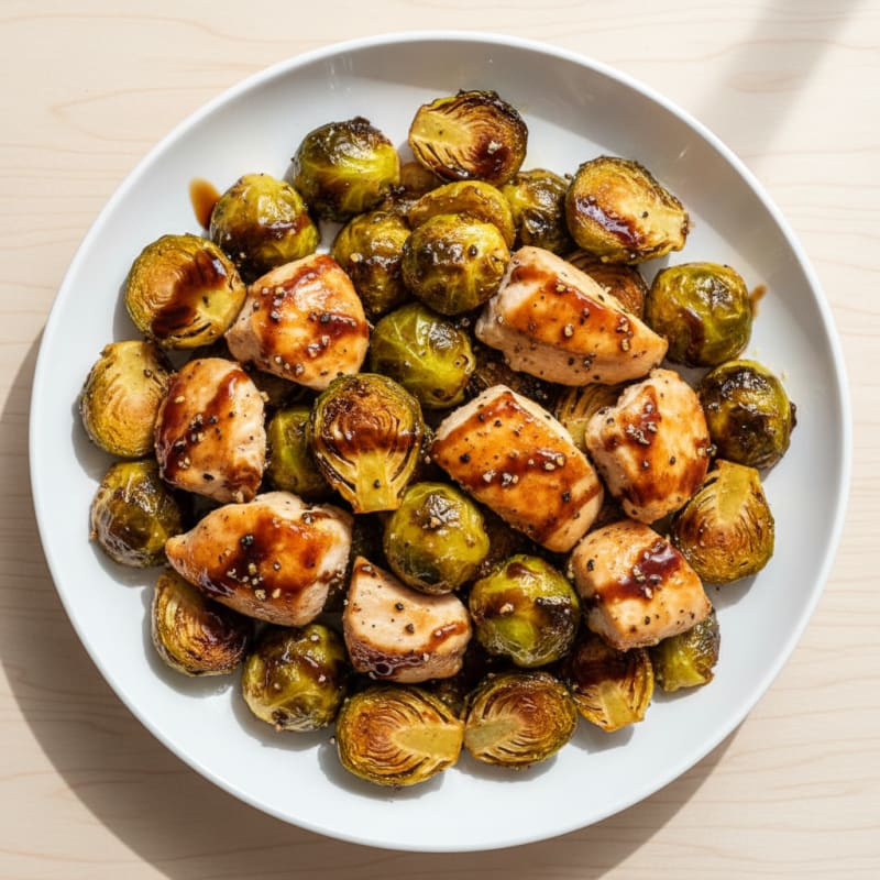 Crispy Balsamic-Glazed Brussels Sprouts