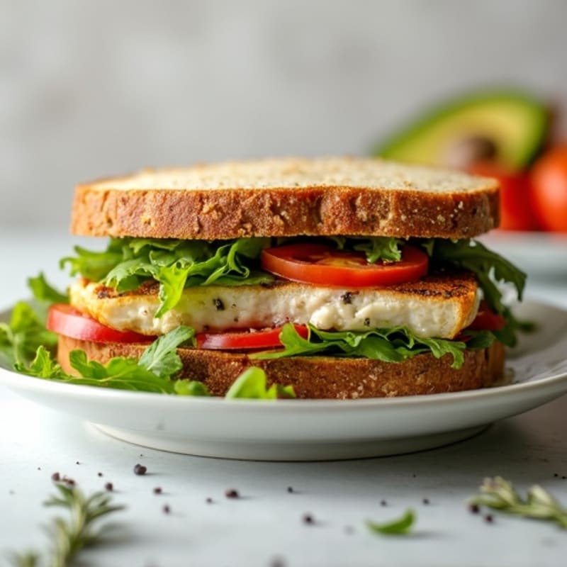 Herb-Roasted Chicken and Greek Yogurt Salad Sandwich