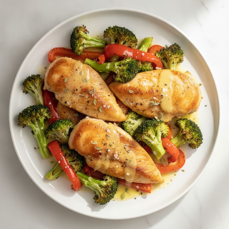 Sheet Pan Lemon Herb Chicken and Roasted Vegetables