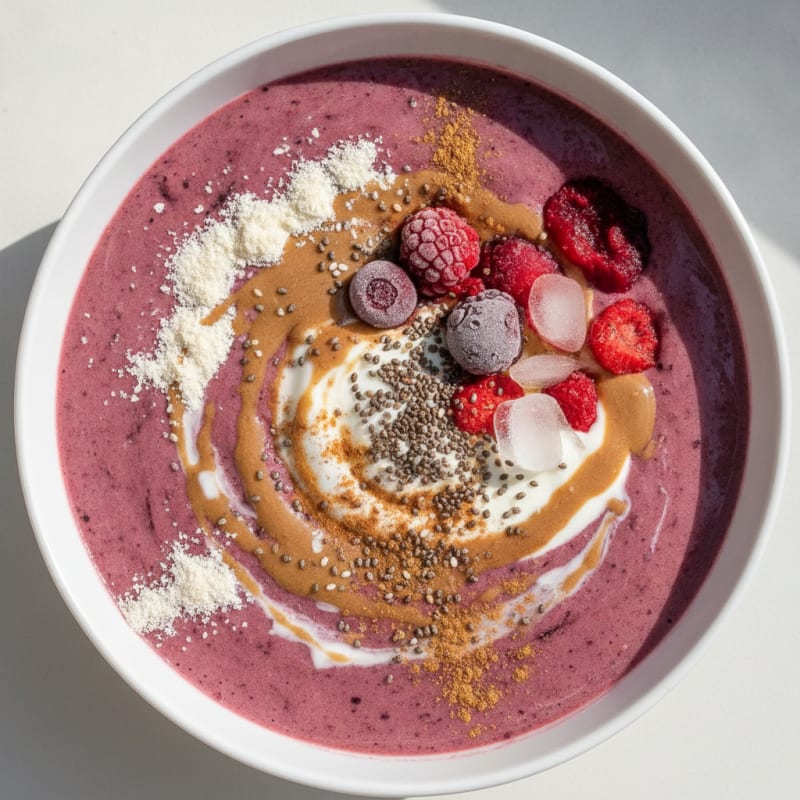 Berry Almond Protein Smoothie