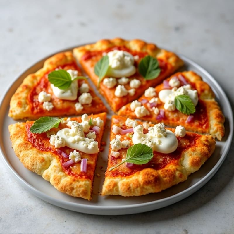 Crispy Buffalo Chicken Cauliflower Crust Pizza