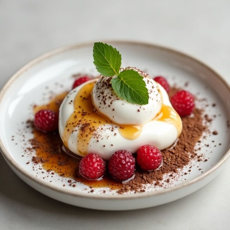 Greek Yogurt with Cocoa and Chia Seeds