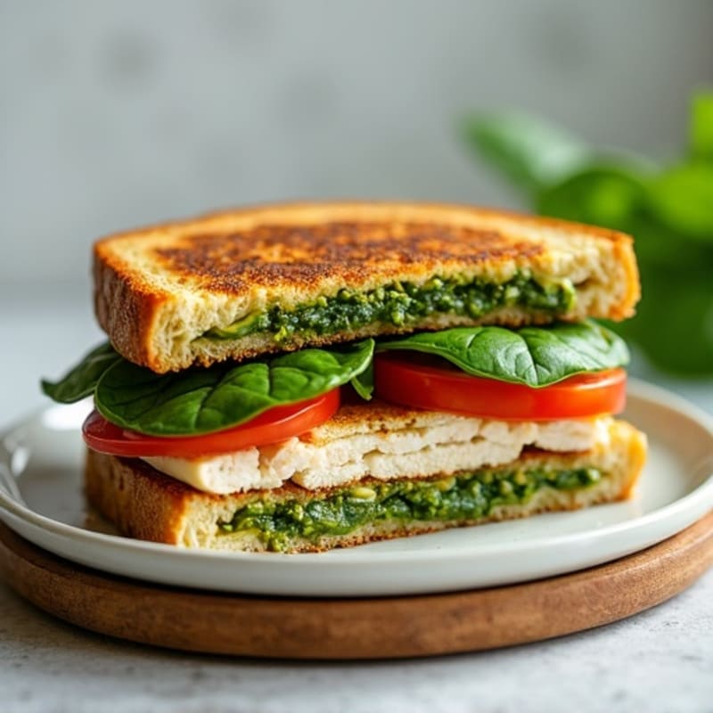 Healthy Turkey Pesto Panini