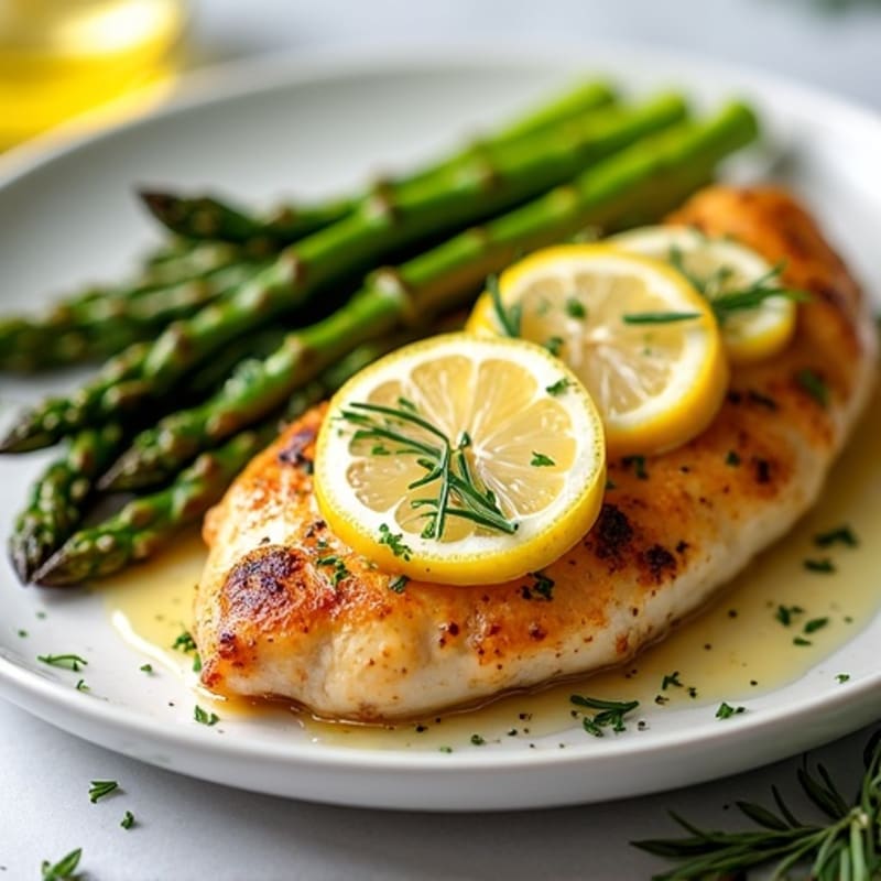 Sheet Pan Lemon Herb Chicken and Crispy Roasted Asparagus