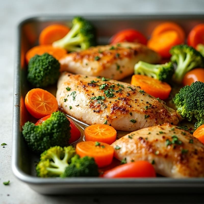 Sheet Pan Lemon Herb Chicken and Roasted Vegetables