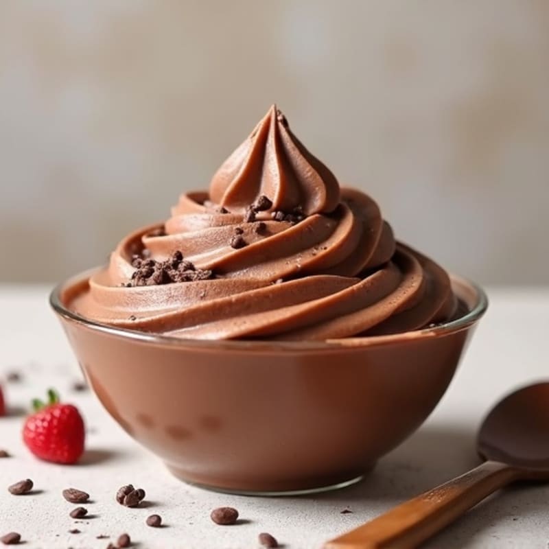 Silky Chocolate Protein Pudding with Almond Butter Swirl