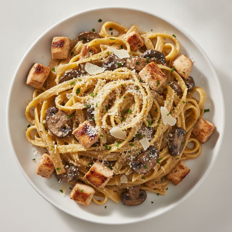 Truffle Mushroom Tagliatelle with Parmesan