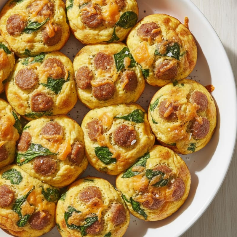 Sausage and Cheddar Egg Muffins