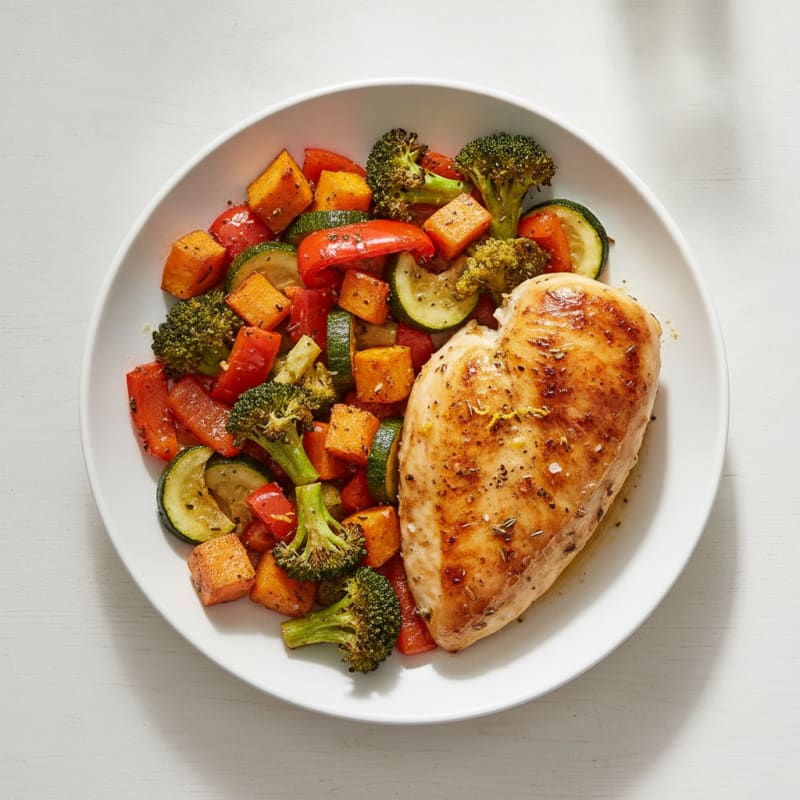 Lemon Herb Chicken with Roasted Vegetables