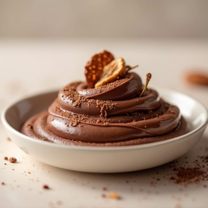 Silky Chocolate Protein Pudding with Almond Butter