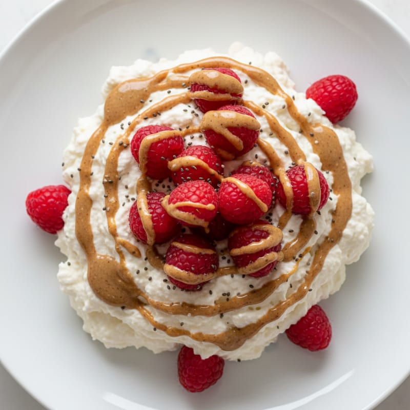 Silky Greek Yogurt Protein Mousse with Berries