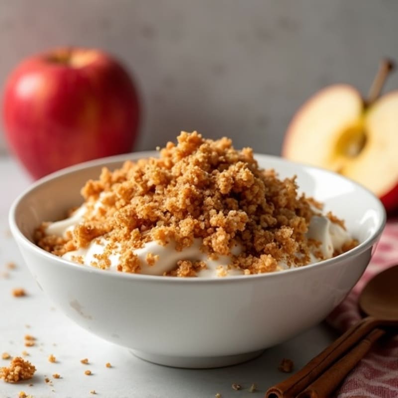 Cinnamon-Spiced Apple Oat Crumble