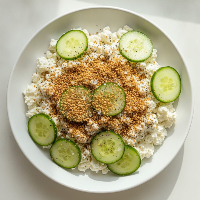 Everything Bagel Cottage Cheese Bowl