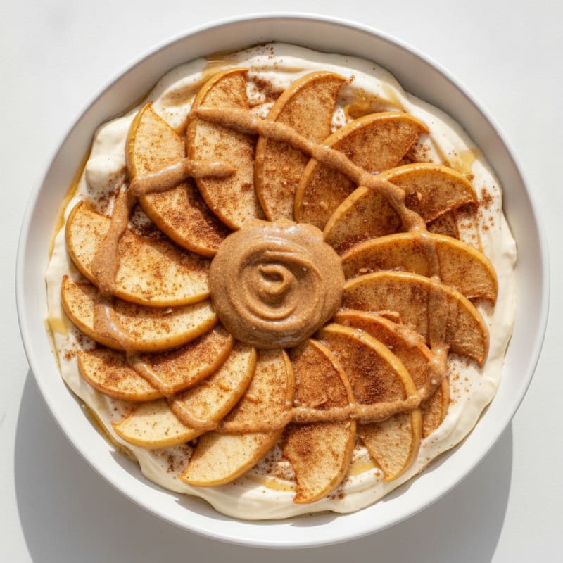 Baked Cinnamon Apple Protein Bowl