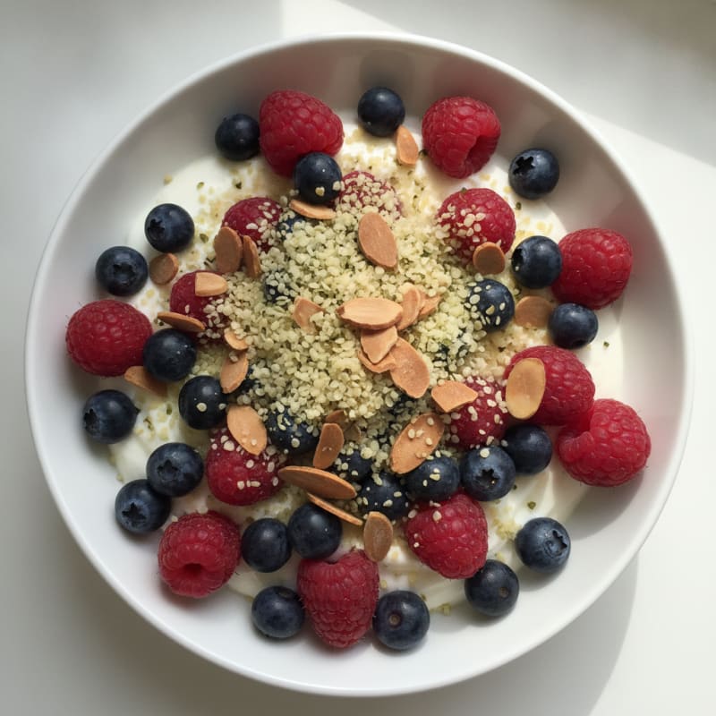 Greek Yogurt Protein Parfait with Berries