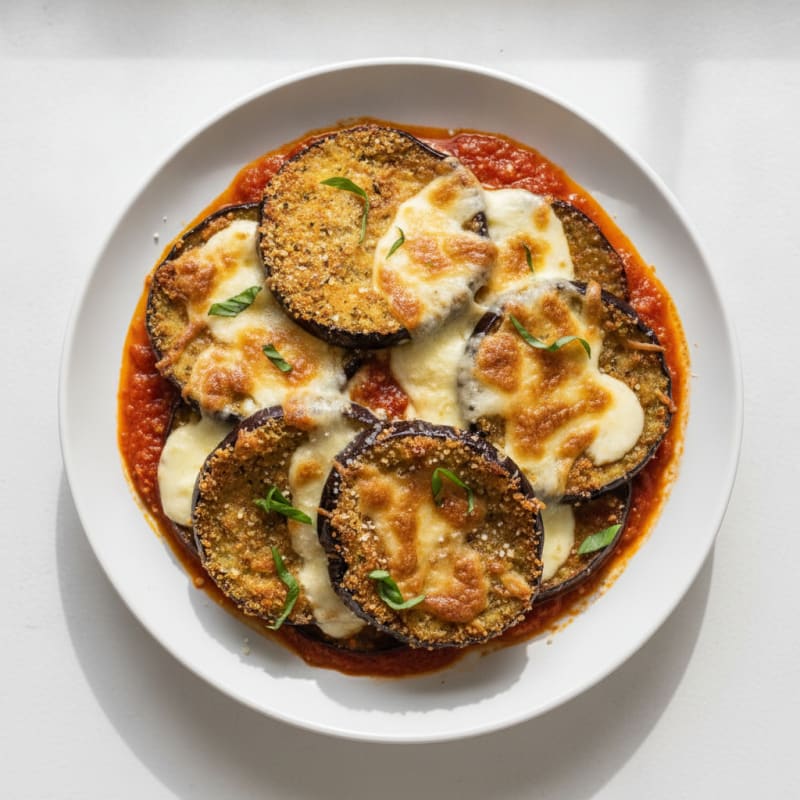Baked Eggplant Parmesan with Marinara