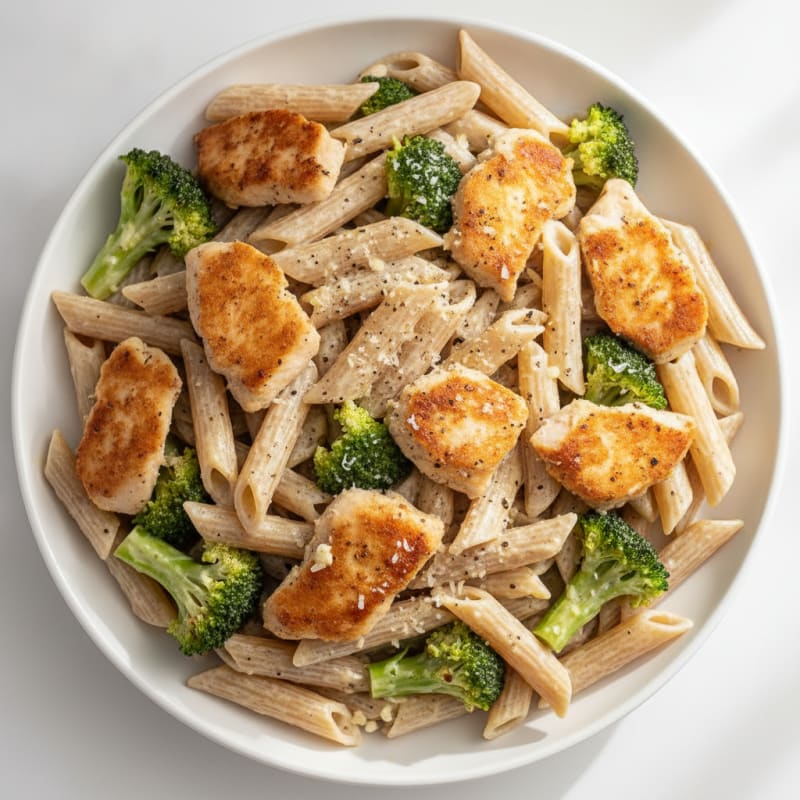 Garlic Parmesan Chicken Alfredo Pasta