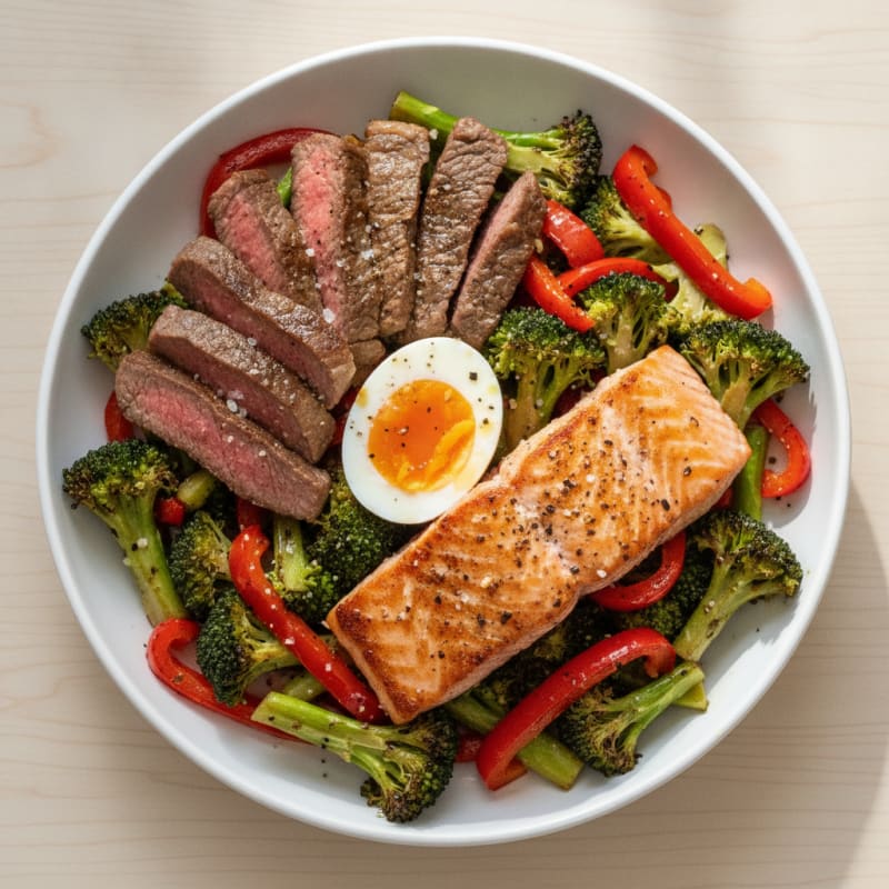 Pan-Seared Surf and Turf Power Bowl