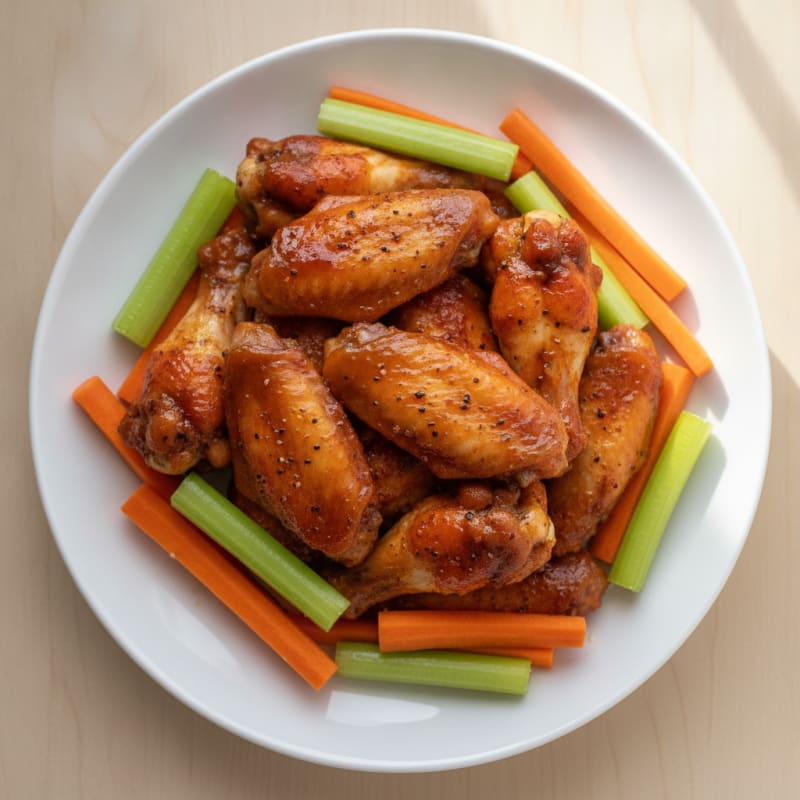 Spicy BBQ Baked Chicken Wings