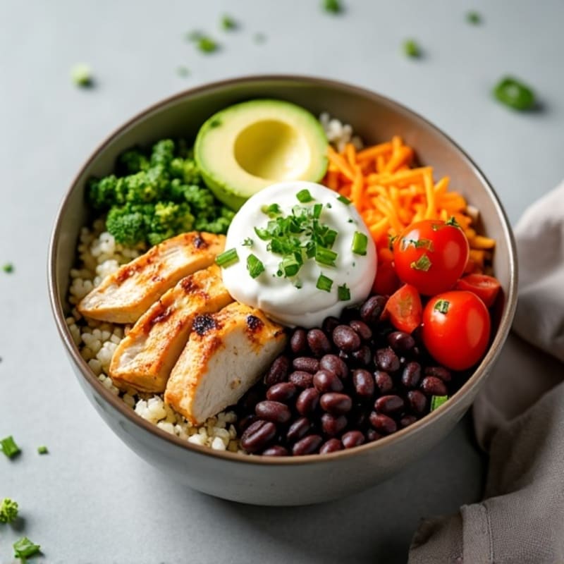 Loaded Black Bean Burrito Bowl