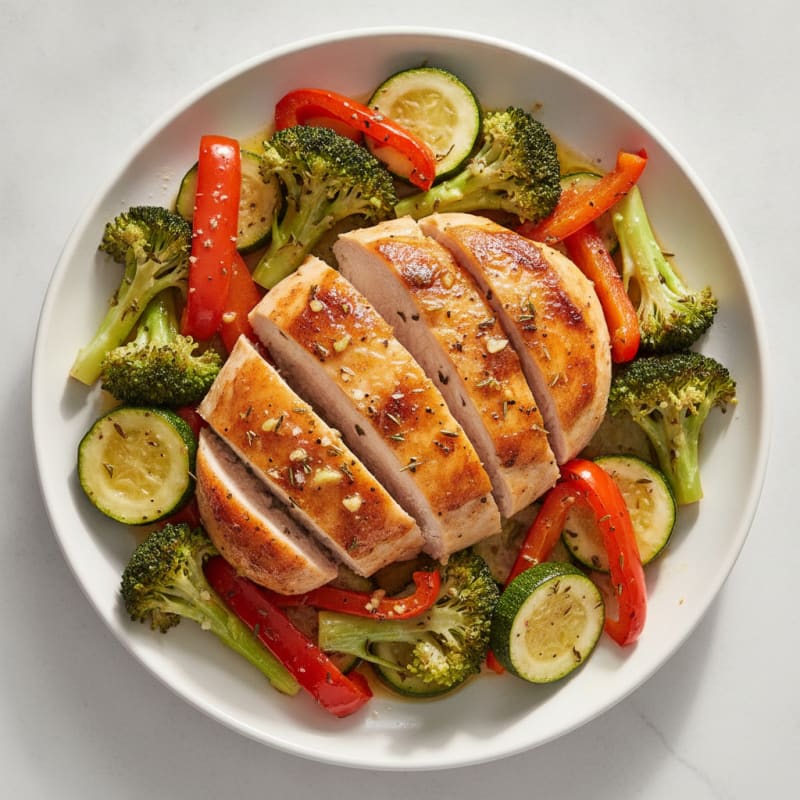 Garlic Herb Roasted Chicken with Vegetables
