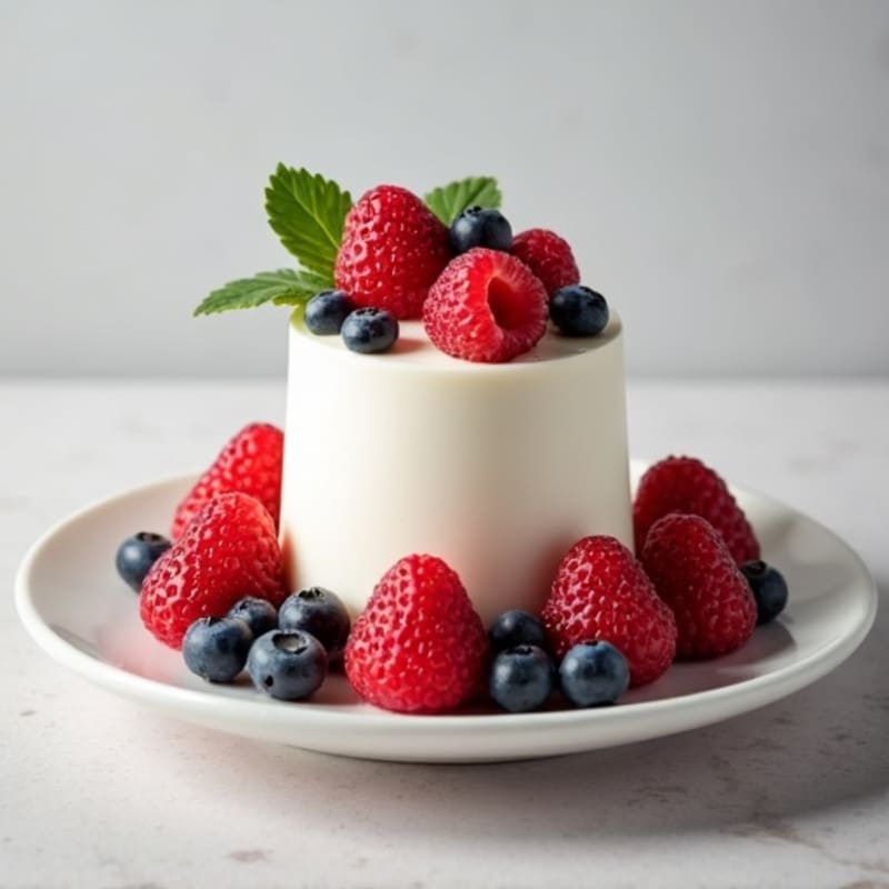 Creamy Greek Yogurt Protein Mousse with Mixed Berries