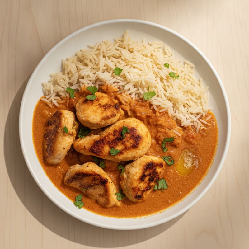 Spiced Butter Chicken with Basmati Rice