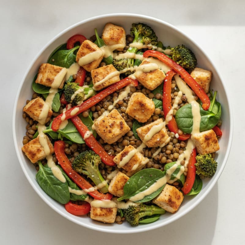 Lentil and Vegetable Power Bowl