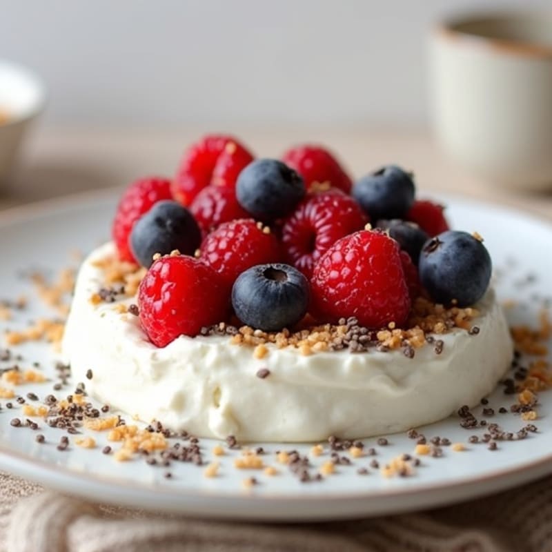 Cottage Cheese with Mixed Berries and Chia Seeds