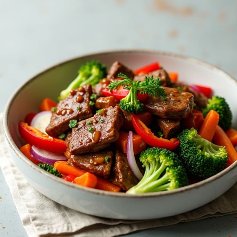 Lean Beef Bulgogi Stir-Fry with Crisp Vegetables