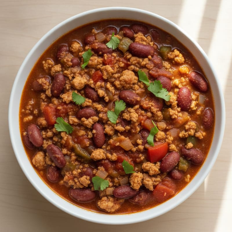 Hearty Turkey Chili Bowl