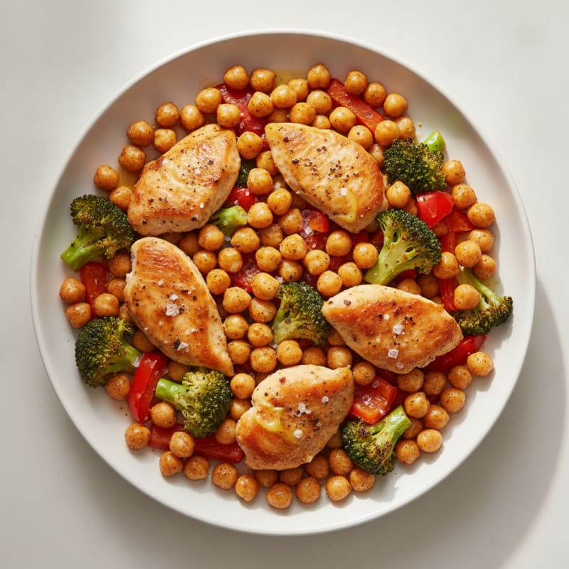 Roasted Chickpea & Vegetable Medley