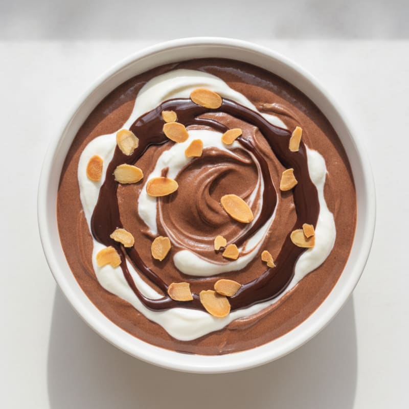 Silky Chocolate Protein Pudding with Greek Yogurt