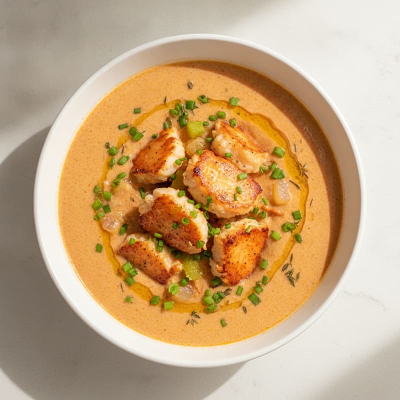 Rich Lobster Bisque with Sherry