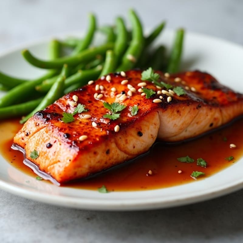 Sweet-Sticky Teriyaki Pan-Seared Salmon