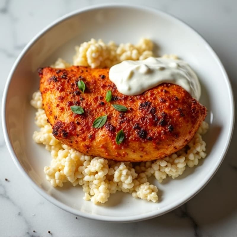 Chili-Spiced Chicken with Creamy Cottage Cheese Sauce