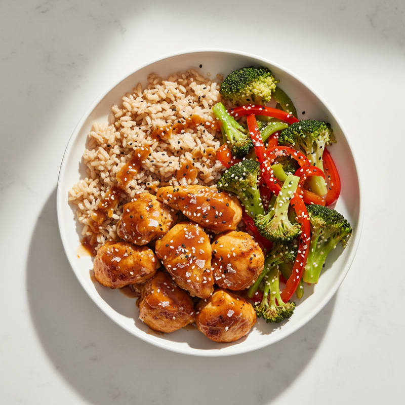 Teriyaki Chicken with Sesame Vegetables