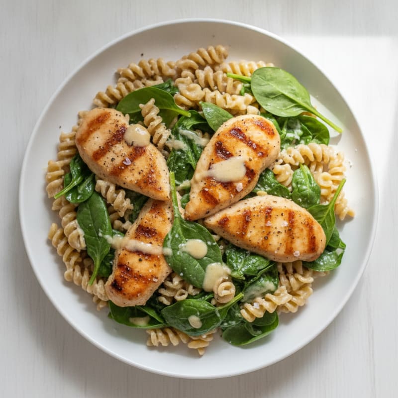 Garlic Parmesan Chicken Alfredo Pasta