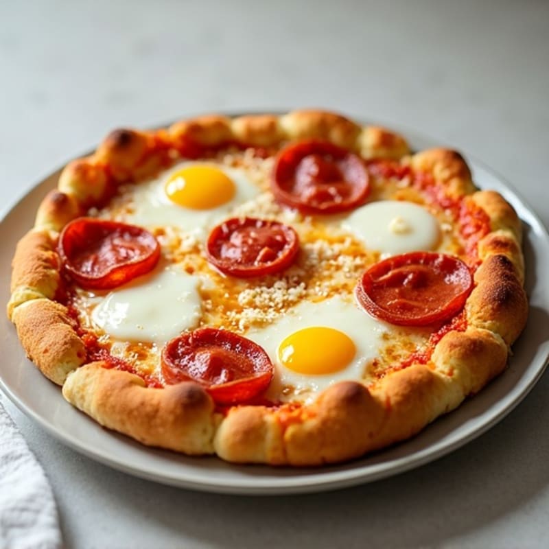 Crispy Cheesy Cauliflower Crust Pizza with Lean Turkey Pepperoni
