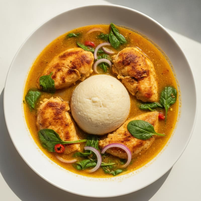 Fufu with Egusi Soup