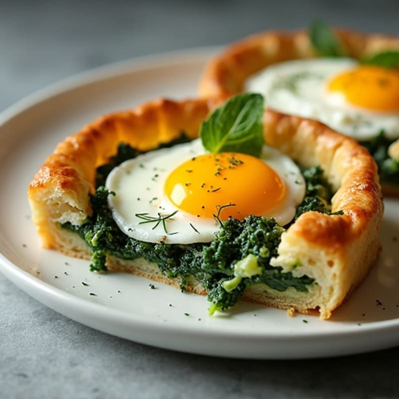 Crispy Spinach Feta Phyllo Pie