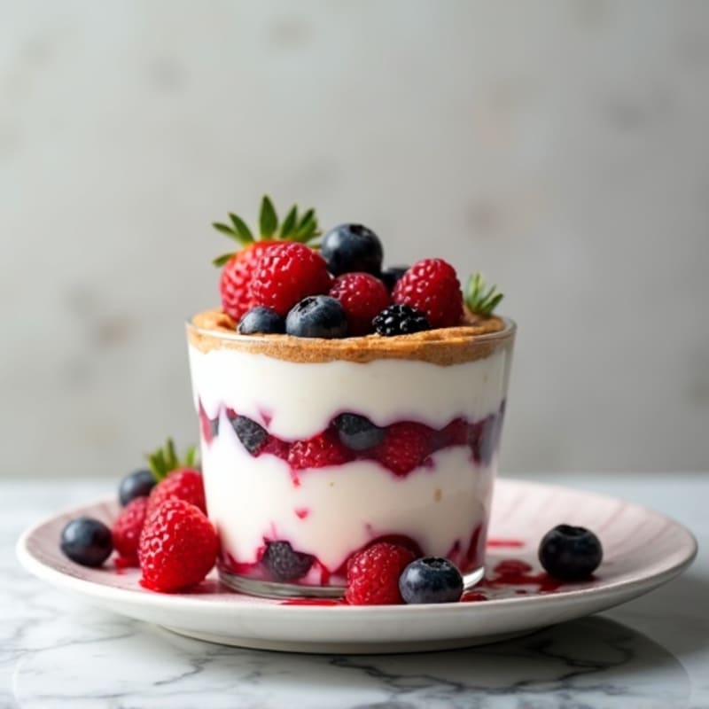 Creamy Greek Yogurt Protein Parfait with Mixed Berries