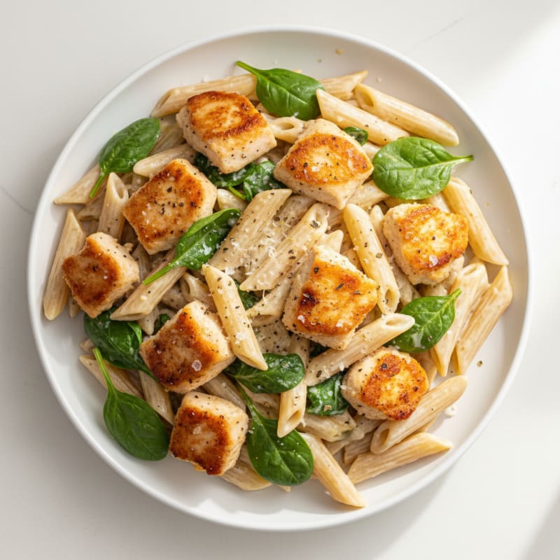 Garlic Parmesan Chicken Alfredo Pasta